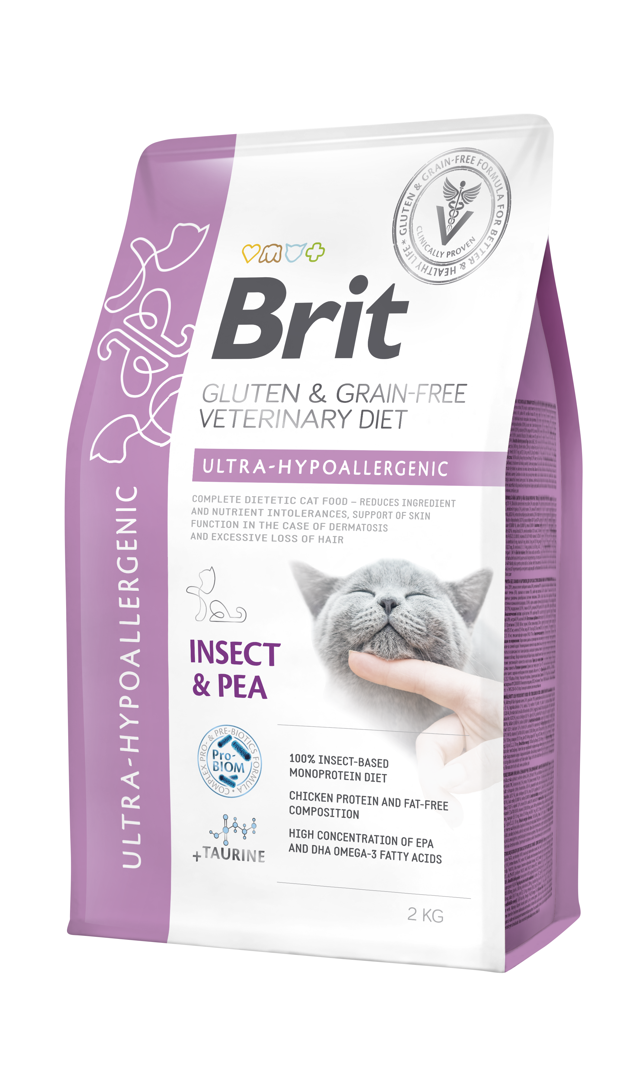 Brit Gluten & Grain-Free Veterinary Diet owady z grochem 2 kg