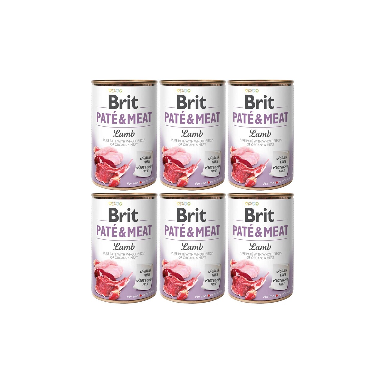 Brit Paté & Meat jagnięcina 400 g × 6
