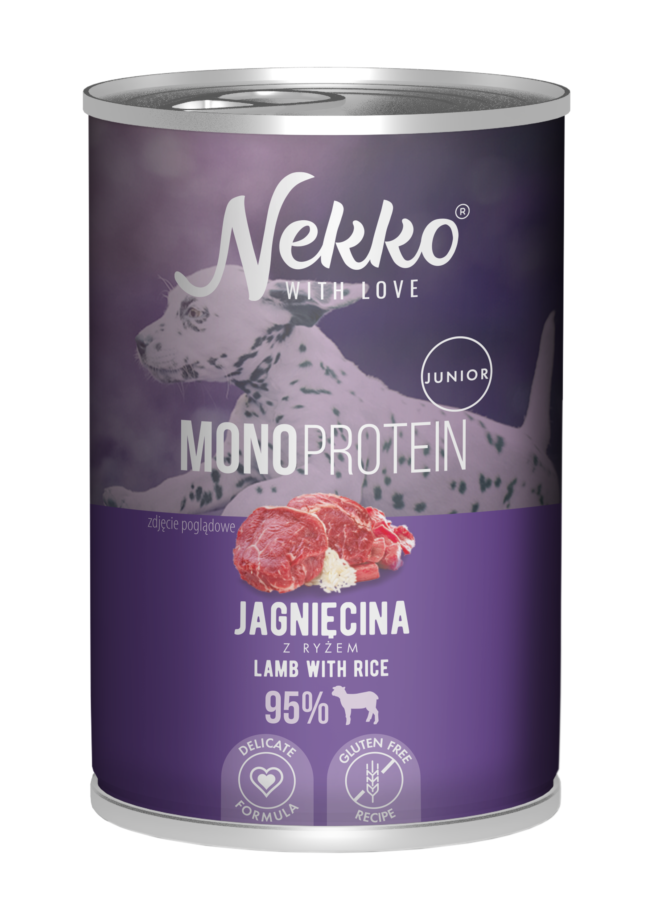 Nekko Mono jagnięcina z ryżem junior 400 g