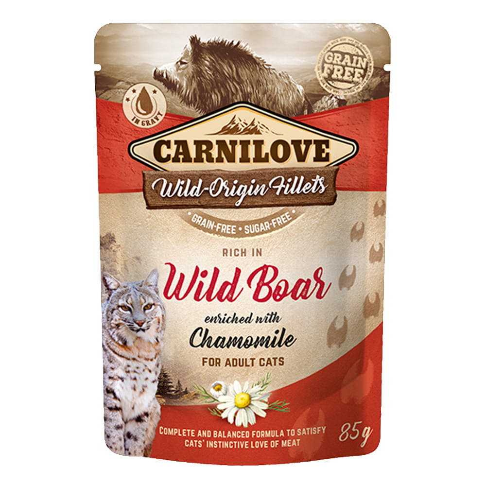 Carnilove Cat Pouch dziczyzna z rumiankiem w sosie adult 85 g