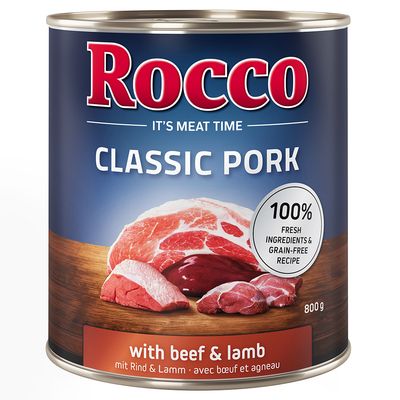 Rocco Classic wieprzowina, wołowina, jagnięcina adult 800 g × 12