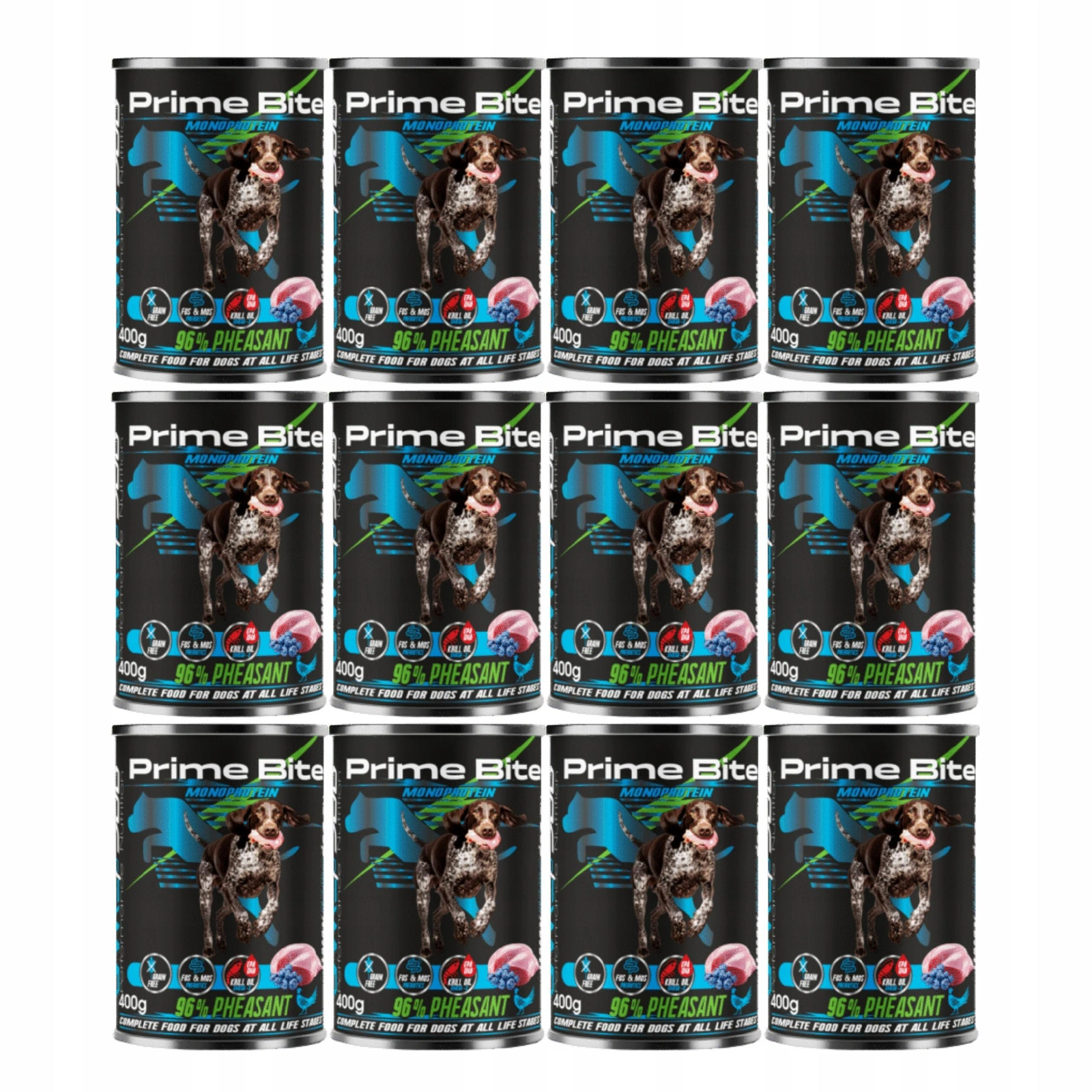 Game Dog Prime Bite Monoprotein bażant 400 g × 12
