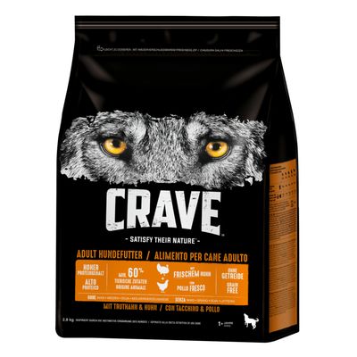 Crave indyk, kurczak adult 2,8 kg