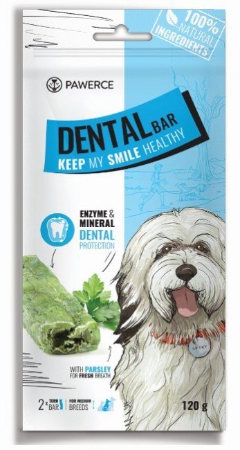 Pawerce Dental Bar wołowina średnie rasy 60 g × 2