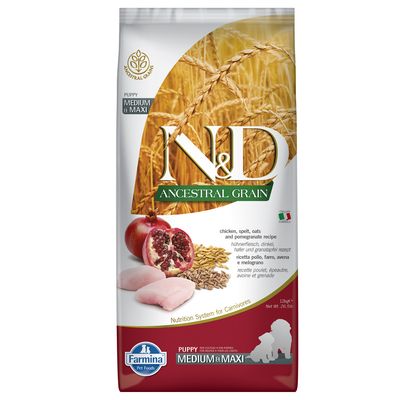 Farmina N&D Ancestral Grain kurczak puppy średnie rasy, duże rasy 12 kg × 2