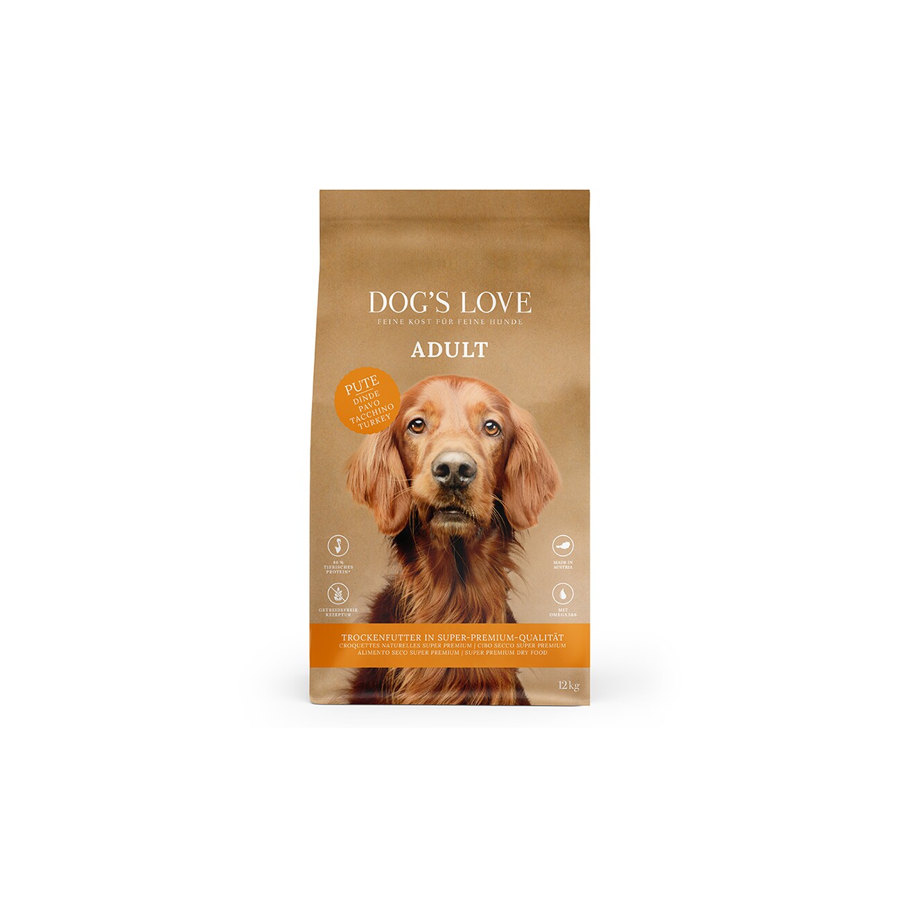 Dog's Love indyk adult 12 kg