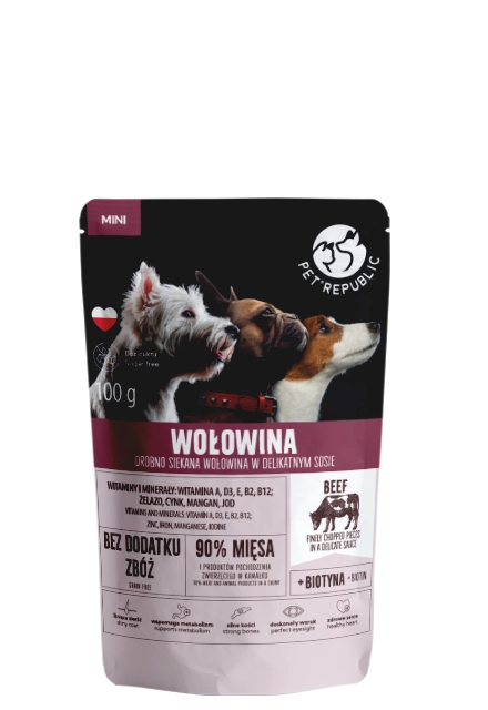 PetRepublic wołowina adult małe rasy 100 g