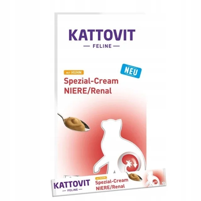 Kattovit Feline Spezial-Cream Renal kurczak pasztet adult 15 g × 6