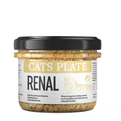 Cats Plate Vet Renal kaczka 180 g