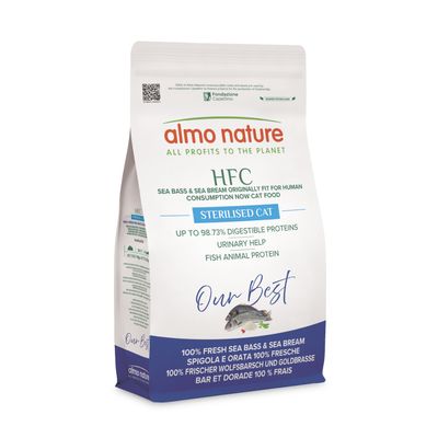 Almo Nature Hfc Longevity Sterilised dorada, okoń morski adult 1,2 kg