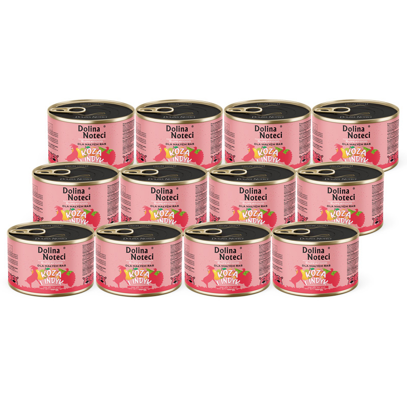 Dolina Noteci Superfood indyk, koza adult małe rasy 185 g × 12