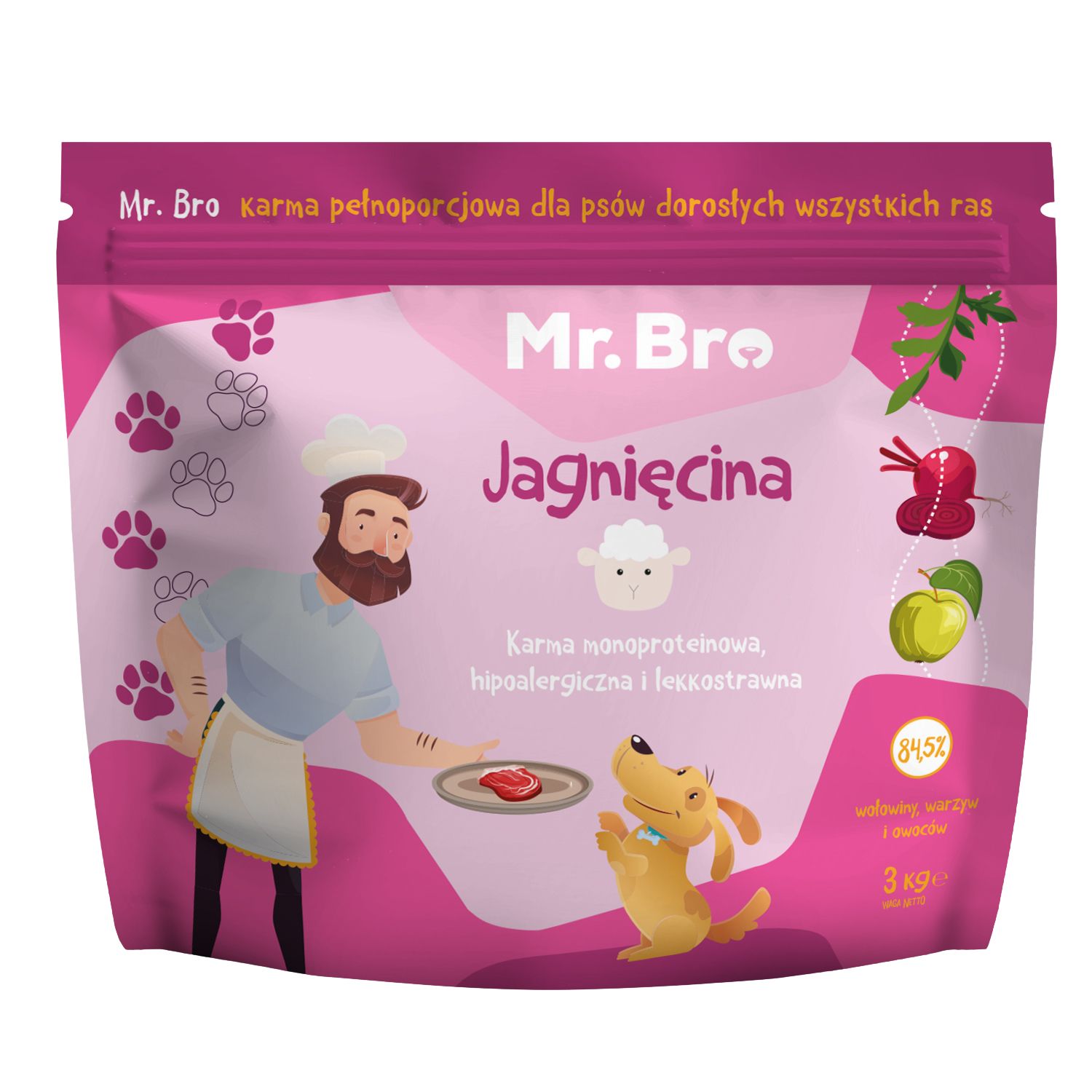 Mr. Bro jagnięcina adult 3 kg
