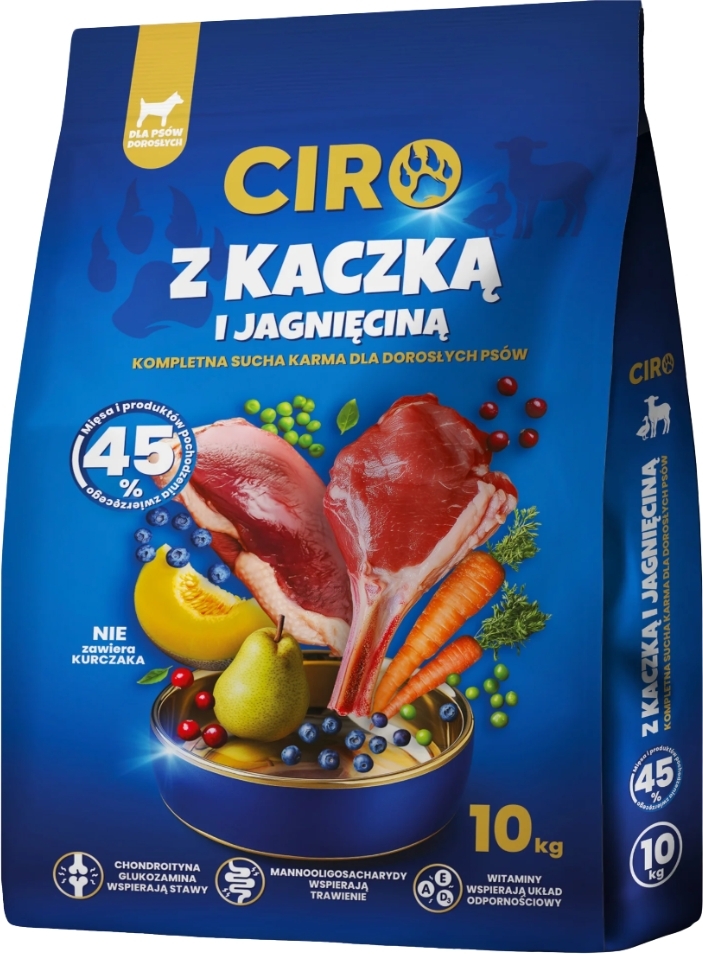 Ciro jagnięcina, kaczka adult 10 kg