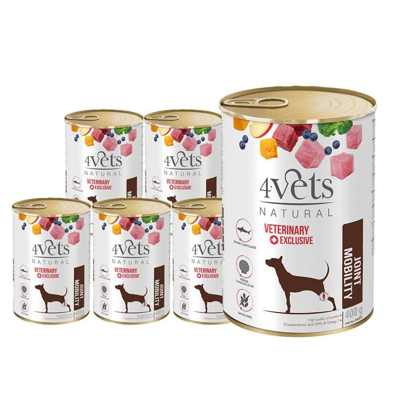 4Vets Natural Joint Mobility 400 g × 6