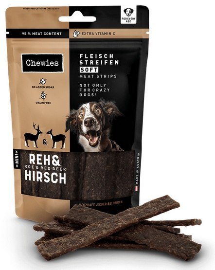 Chewies Meat Strips jeleń, sarna małe rasy 70 g