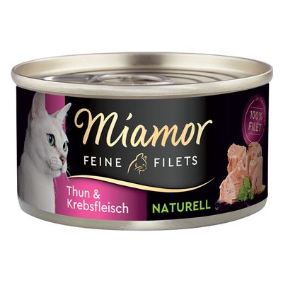 Miamor Feine Filets Sensitive krab, tuńczyk w bulionie 80 g × 24