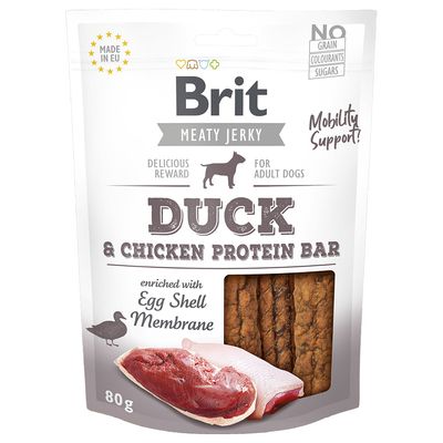 Brit Jerky Protein Bar kaczka adult 80 g × 3