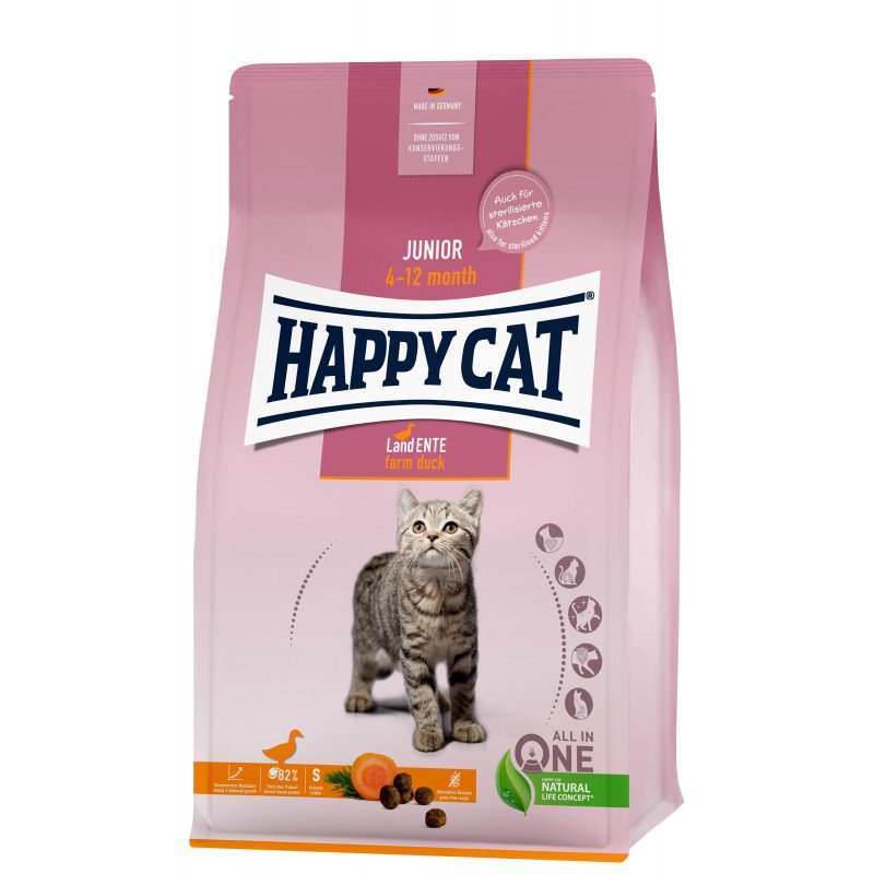 Happy Cat Junior kaczka kitten 300 g