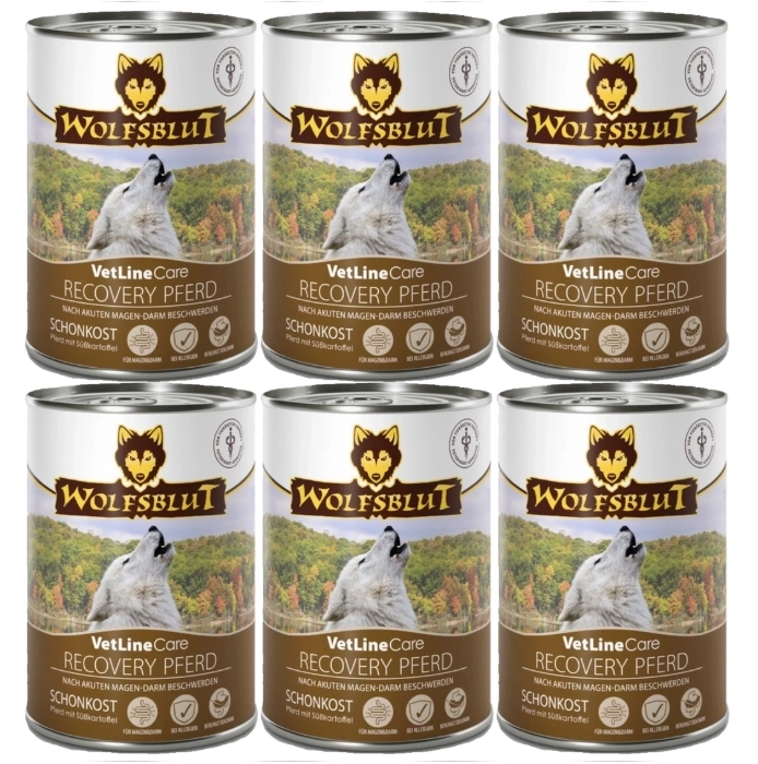 Wolfsblut VetLine Care Recovery konina 395 g × 6