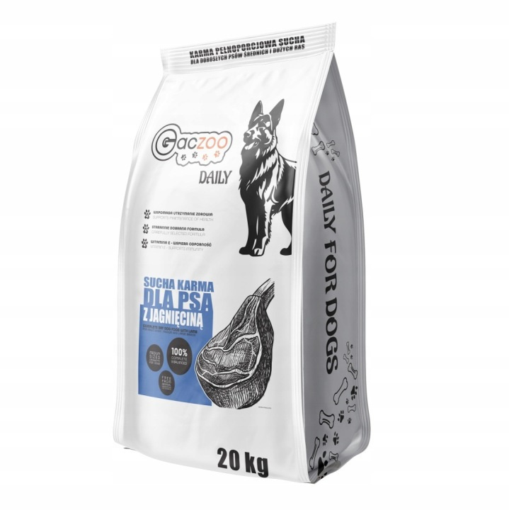 Gaczoo Daily jagnięcina adult 20 kg