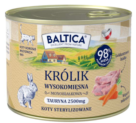 Baltica królik adult 185 g