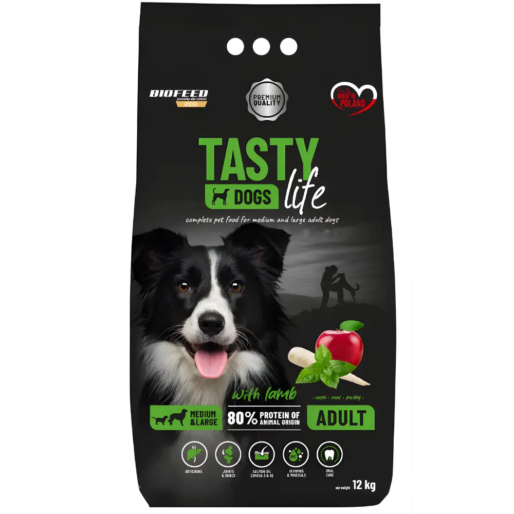 BioFeed Tasty Dogs Life jagnięcina adult 12 kg