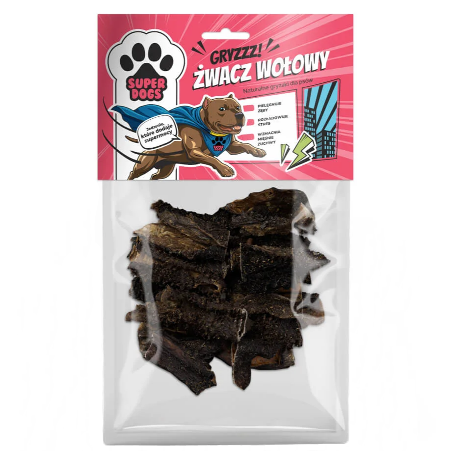 Uniszki Superdogs żwacz wołowy 100 g