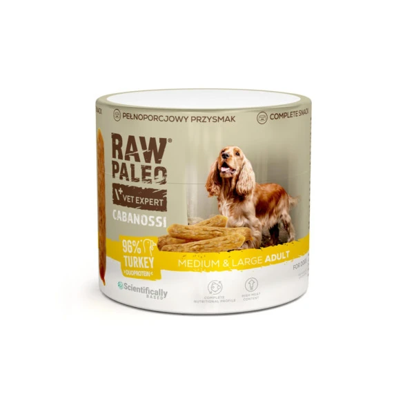 VetExpert RAW PALEO Olympic indyk adult średnie rasy, duże rasy 90 g