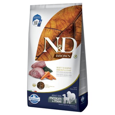 Farmina N&D Brown jagnięcina adult średnie rasy, duże rasy 7 kg × 2