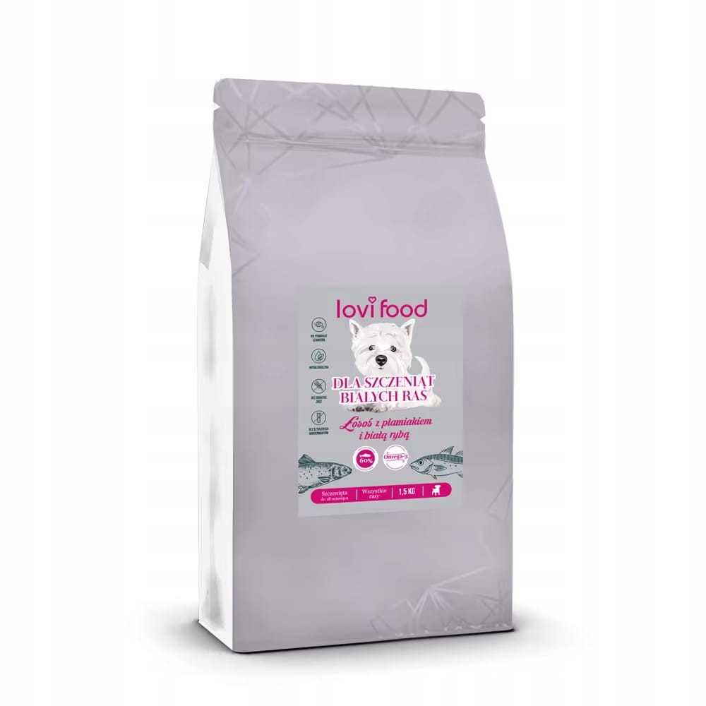 John Dog plamiak, łosoś puppy 1,5 kg