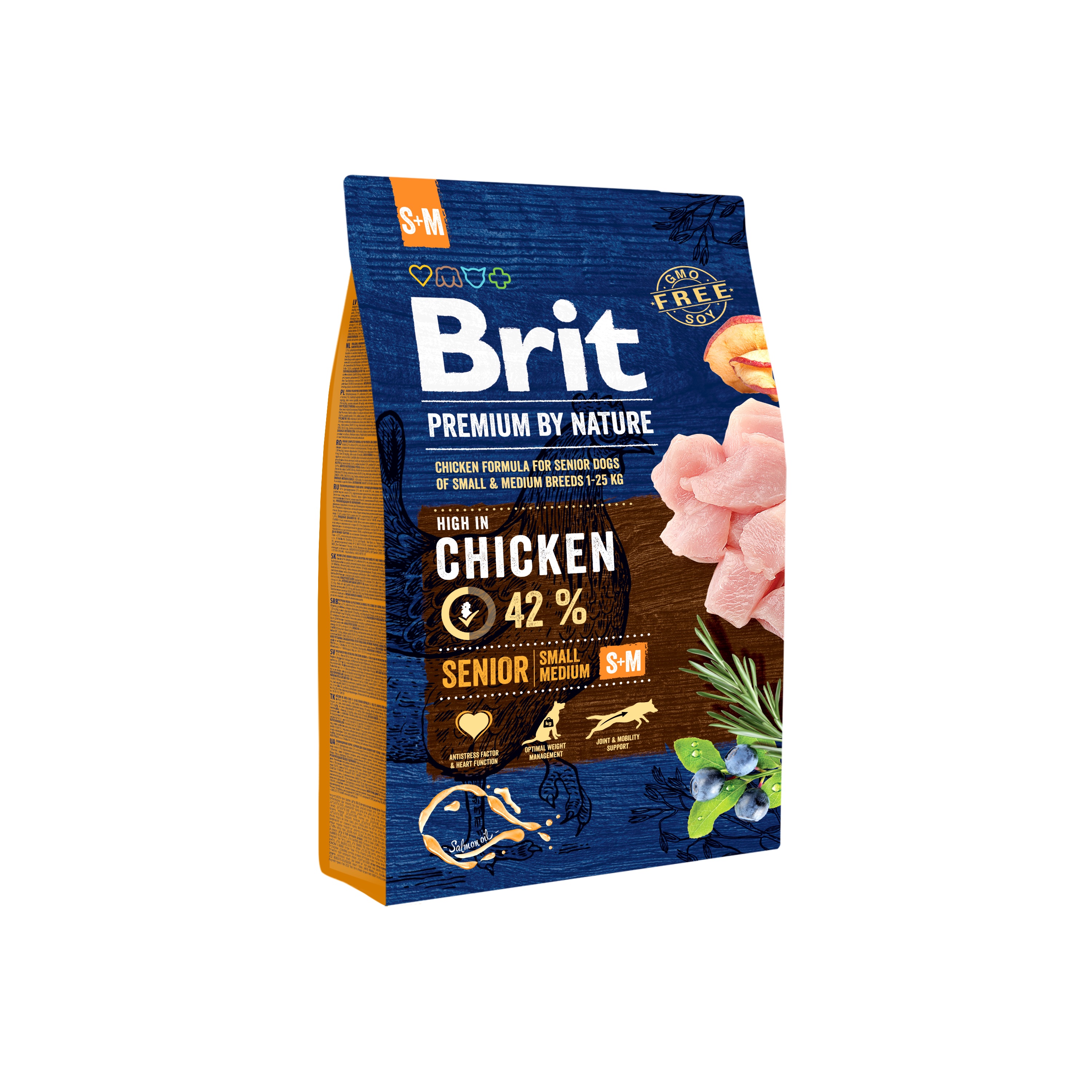Brit By Nature kurczak senior małe i średnie rasy 3 kg