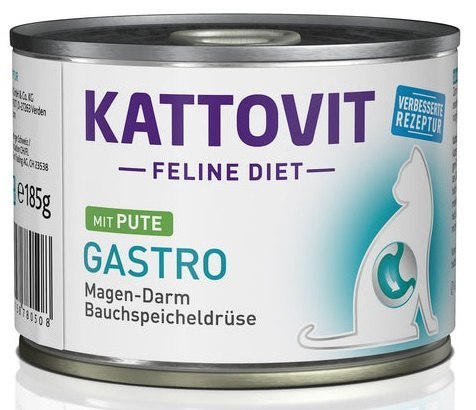 Kattovit Feline Diet Gastro indyk 185 g