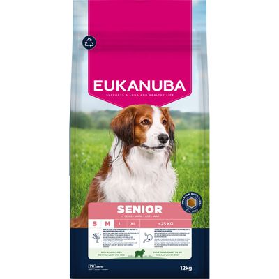 Eukanuba jagnięcina z ryżem senior małe rasy, średnie rasy 12 kg