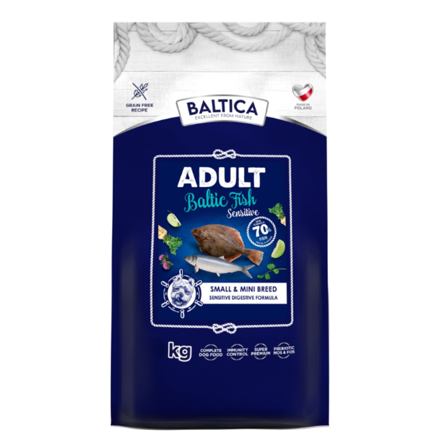 Baltica Excellent Sensitive ryby bałtyckie adult małe rasy 1 kg