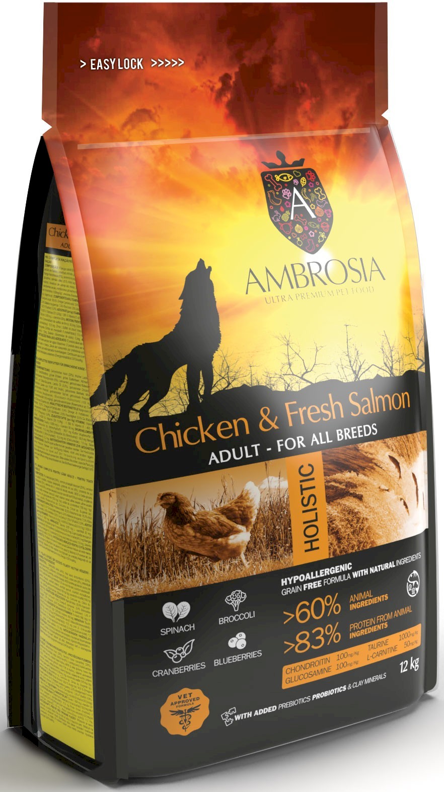Ambrosia kurczak, łosoś adult 2 kg
