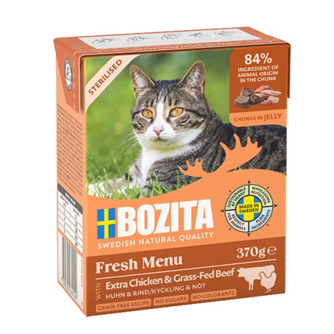 Bozita Fresh Menu kurczak, wołowina adult 370 g