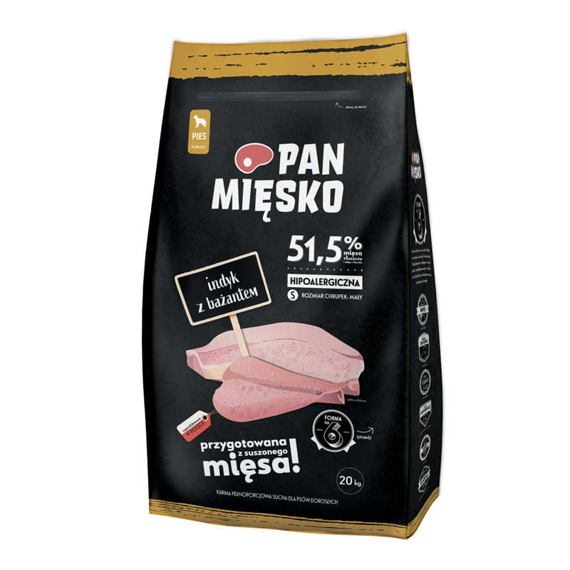 Pan Mięsko indyk, bażant adult małe rasy 20 kg