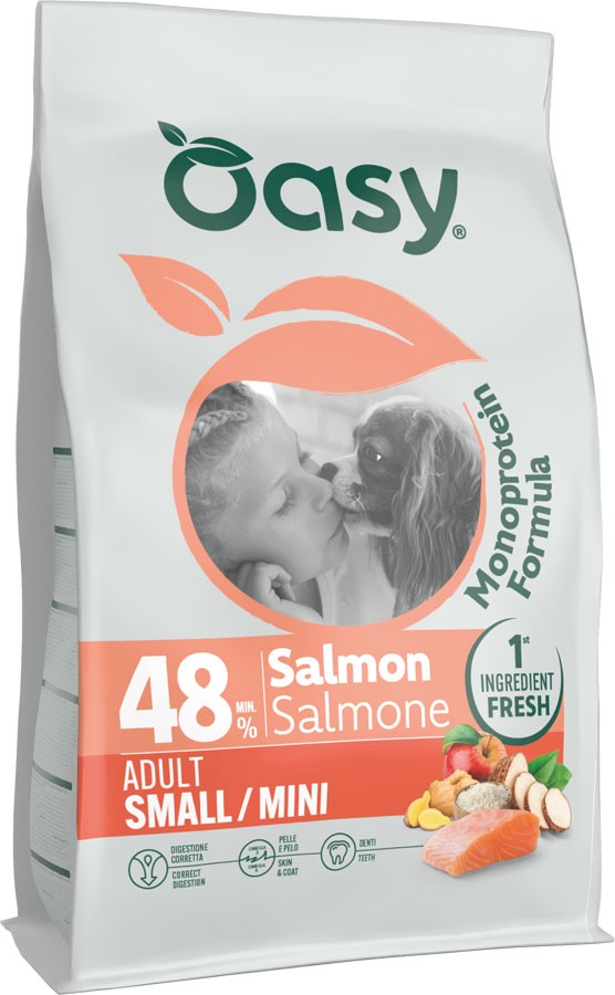 Oasy Monoprotein łosoś adult małe rasy 2 kg