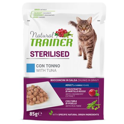 Trainer Natural Sterilised tuńczyk w sosie adult 85 g × 12