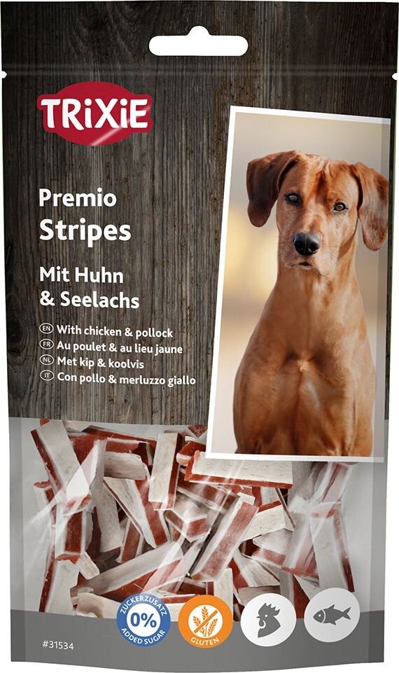 Trixie Premio kurczak z mintajem paski 75 g