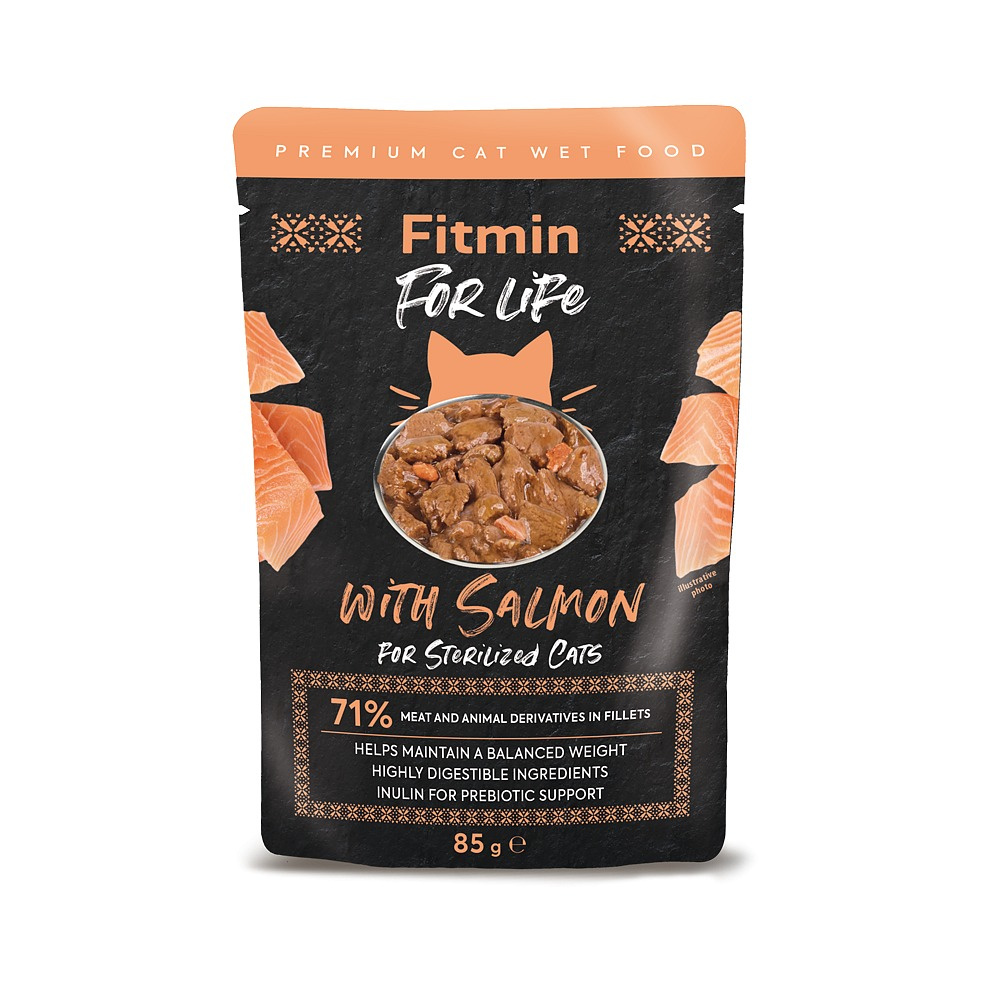 Fitmin For Life Sterilised łosoś kawałki 85 g