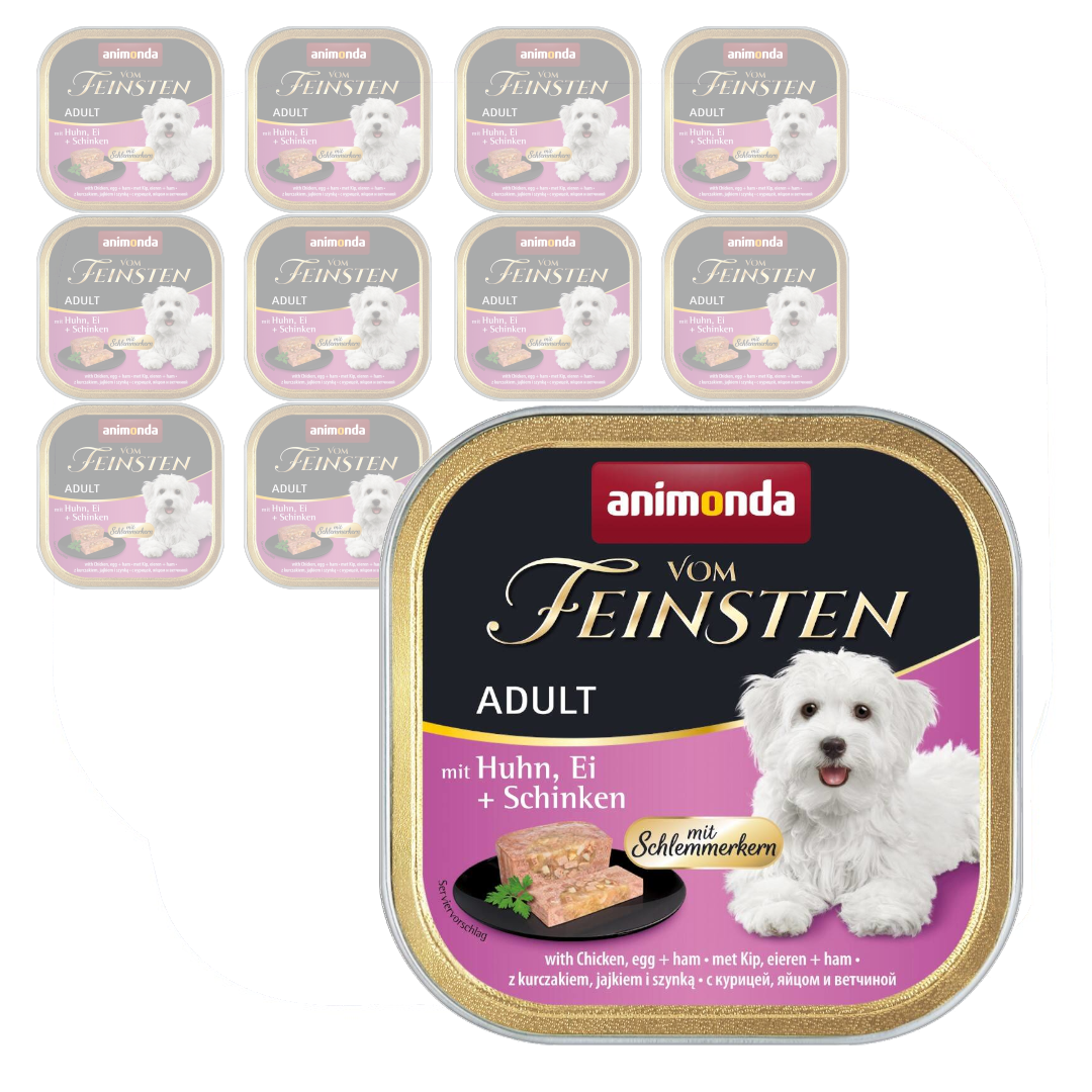 Animonda Vom Feinsten jajko, kurczak, szynka 150 g × 11