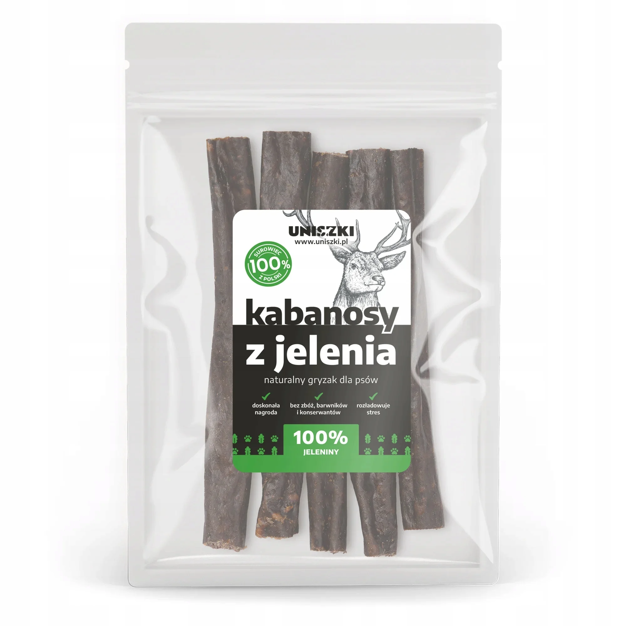 Uniszki kabanosy z jelenia 100 g