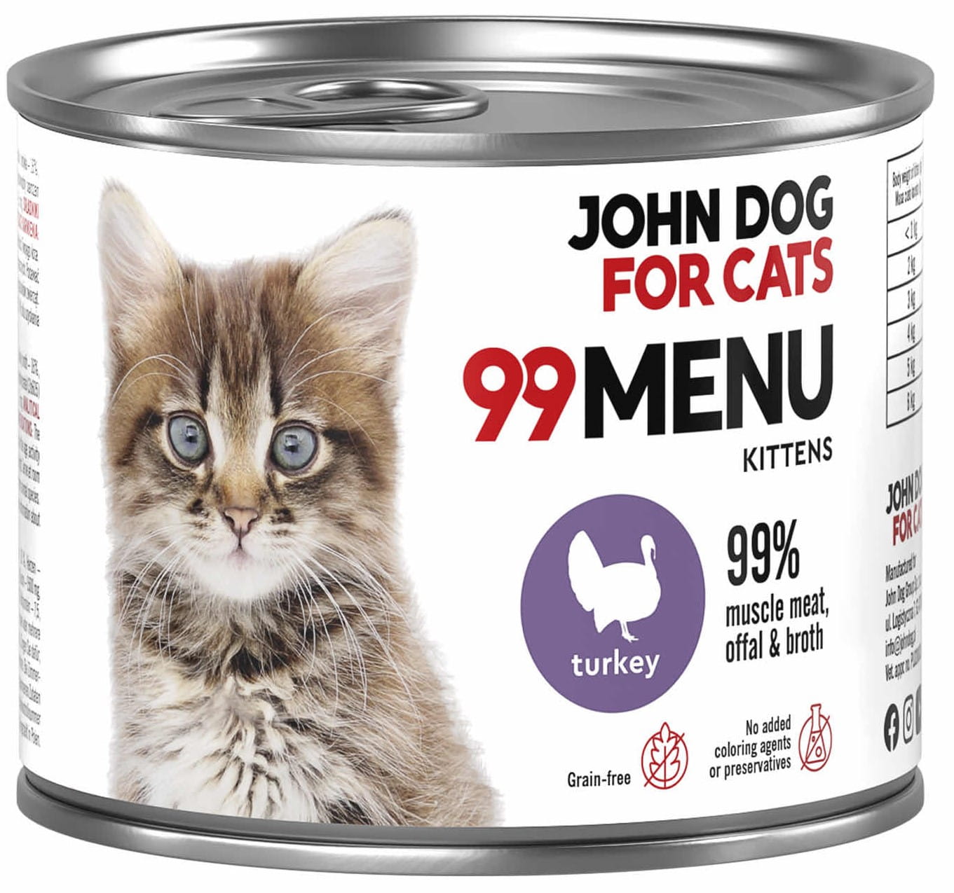 John Dog 99 Menu indyk w sosie kitten 200 g