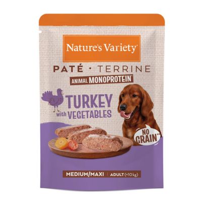 Nature's Variety Paté No Grain indyk, kurczak, wołowina adult średnie rasy, duże rasy 300 g × 8