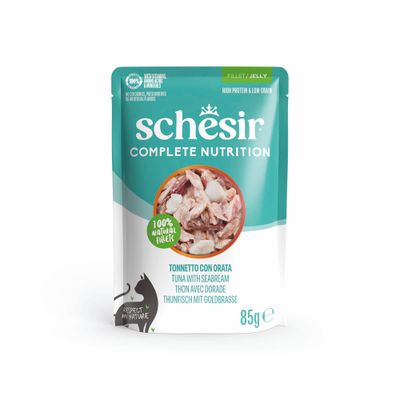 Schesir Complete Nutrition tuńczyk z doradą w galaretce adult 85 g × 6