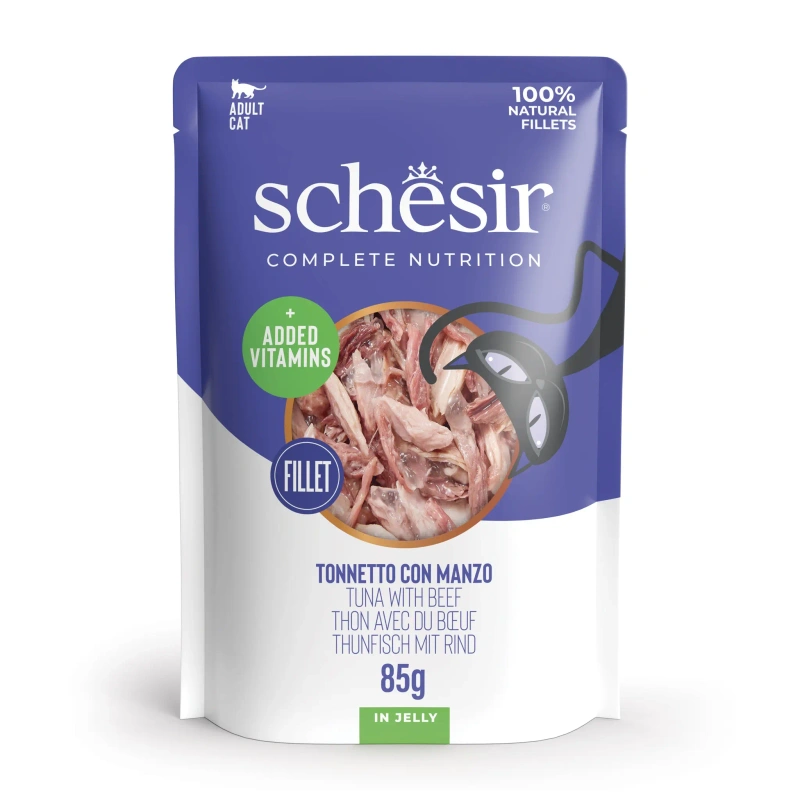 Schesir C&B tuńczyk, wołowina w galaretce adult 85 g