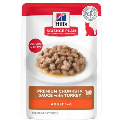 Hill's Science Plan indyk w sosie adult 85 g × 48