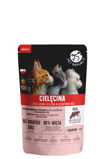 PetRepublic cielęcina w sosie adult 100 g