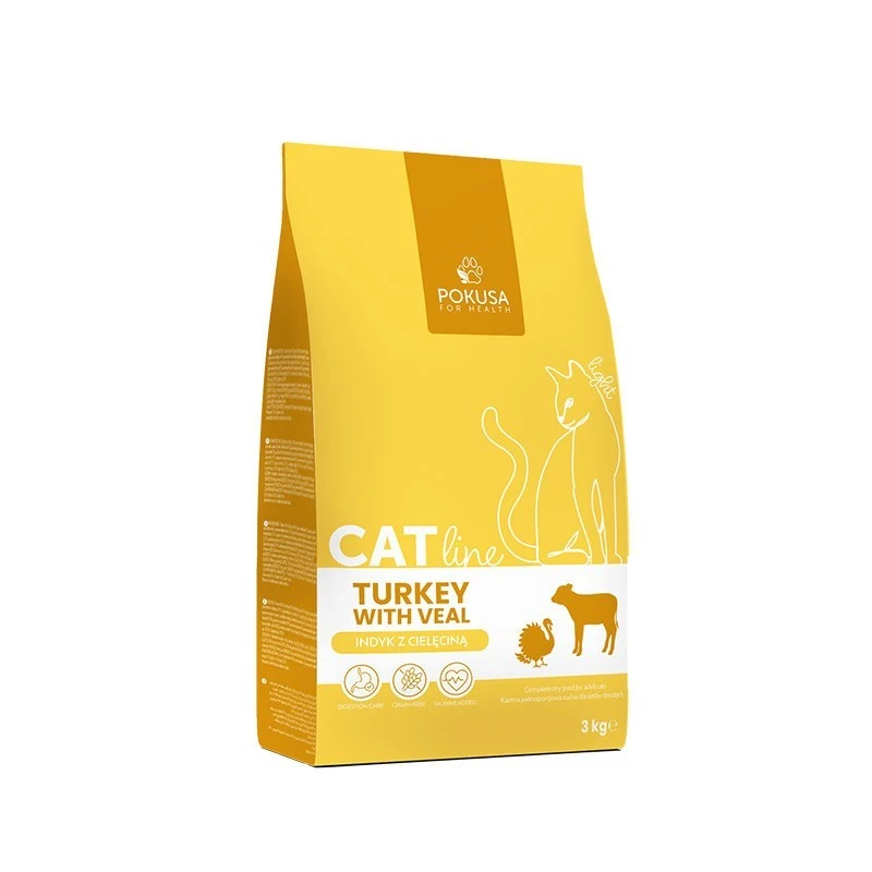 Pokusa CatLine indyk z cielęciną 3 kg